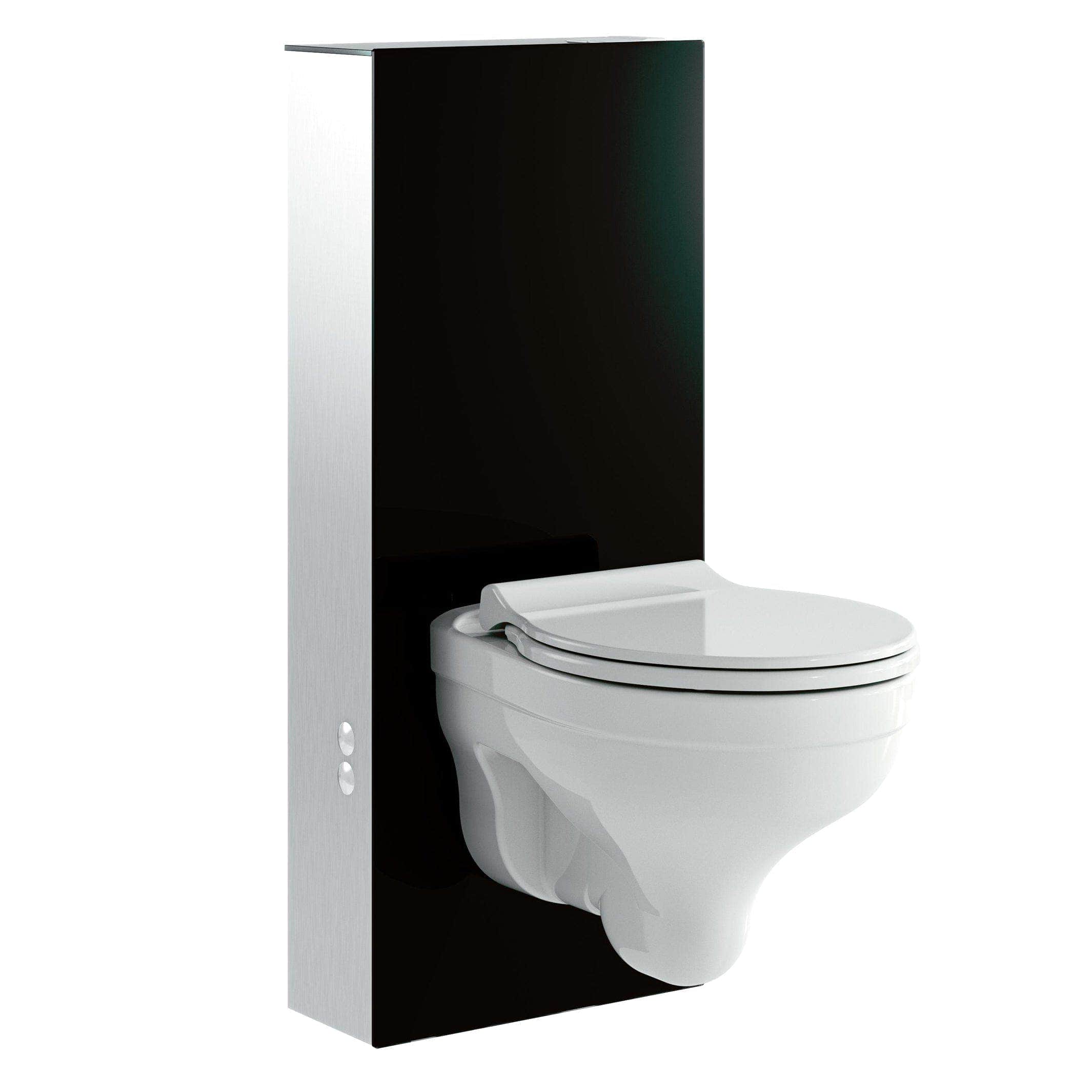 Svedbergs WC-Fixtur Glassboks 120mm Svart Svedbergs Innbyggingssisterne SV-90425