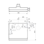 Systemair Monolit-AC Kjøkkenhette 60cm - til ekstern motor