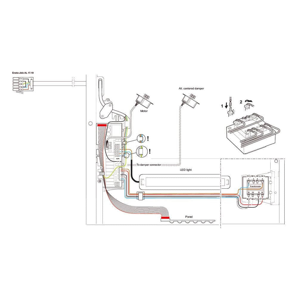 Systemair (Villavent) Monolit-AC Kjøkkenhette 60cm - til ekstern motor Systemair Kjøkkenvifte