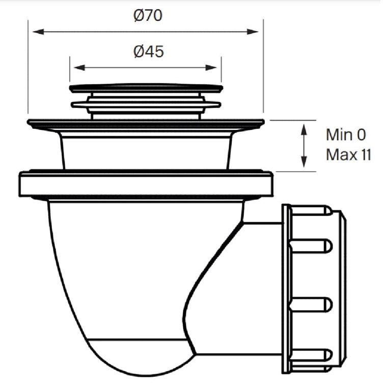 Tapwell 22200 Bunnventil badekar