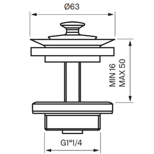 Tapwell 58400 CR Silventil Servant