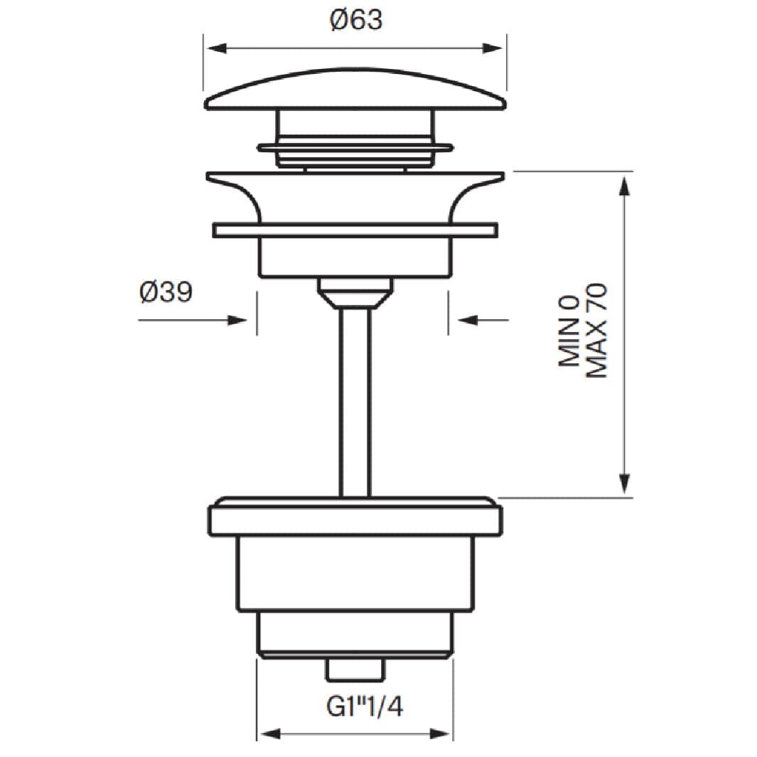 Tapwell 74400 Bunnventil Servant Tapwell Bunnventil