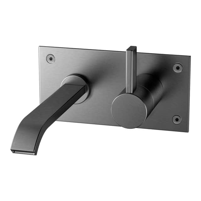 Tapwell ARM006 Servantbatteri Innbygging Brushed black chrome Tapwell Blandebatteri innbygging TA-9426753