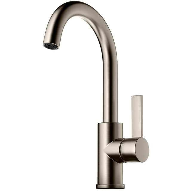 Tapwell ARM078 Servantbatteri H328mm - ikke til benkeplate Brushed nickel Tapwell Servantbatteri TA-9424422
