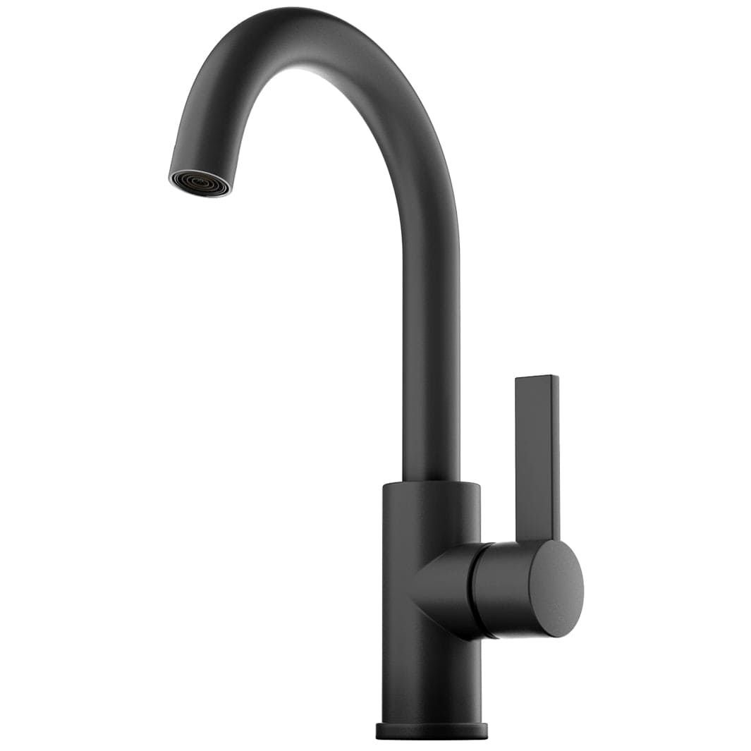 Tapwell ARM078 Servantbatteri H328mm - ikke til benkeplate Svart matt Tapwell Servantbatteri TA-9424416