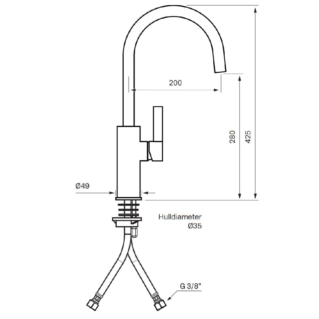 Tapwell ARM180 Kjøkkenarmatur Tapwell Kjøkkenarmatur