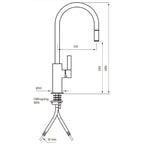 Tapwell ARM185 Kjøkkenarmatur Uttrekk