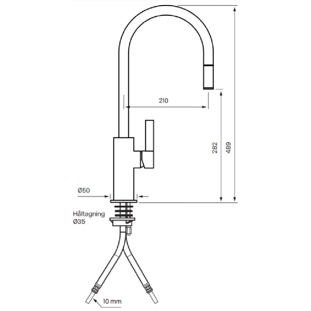 Tapwell ARM185 Kjøkkenarmatur Uttrekk Tapwell Kjøkkenarmatur