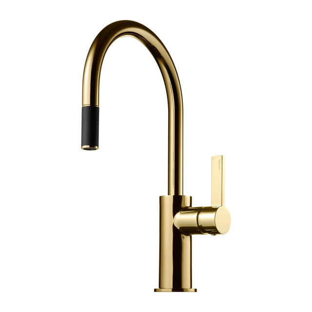 Tapwell ARM375 Kjøkkenarmatur med uttrekkbar tut Honey gold Tapwell Kjøkkenarmatur TA-9426358