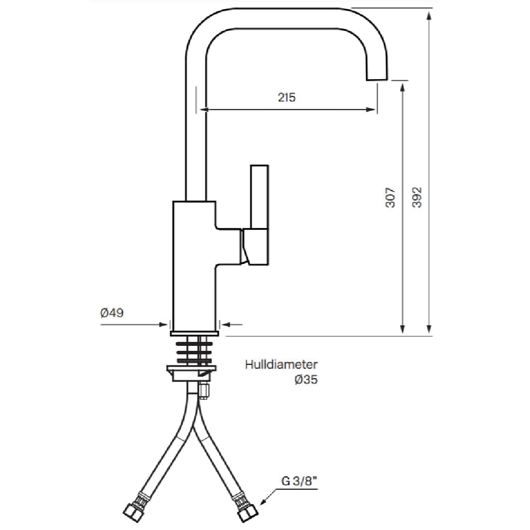 Tapwell ARM980 Kjøkkenarmatur Tapwell Kjøkkenarmatur