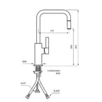 Tapwell ARM985 Kjøkkenarmatur Uttrekk
