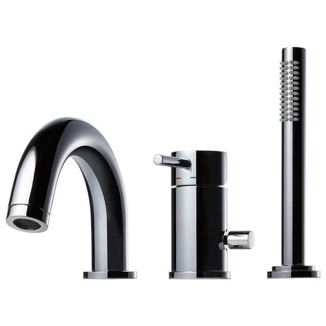 Tapwell BI047 Karkantbatteri 3-hulls Krom Tapwell Badekararmatur TA-9419855
