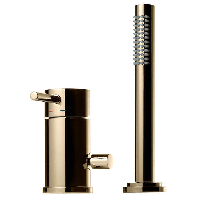 Tapwell BI048 Karkantbatteri 2-hulls Oksiderende messing Tapwell Badekararmatur TA-9422413