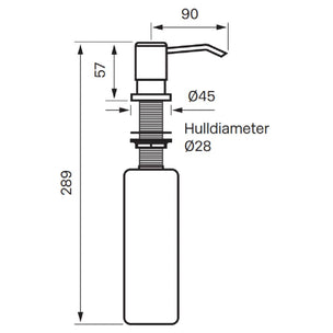Tapwell BI228 Såpepumpe med beholder