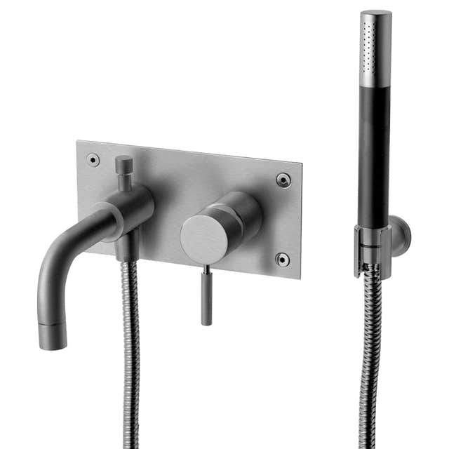 Tapwell BOX026 Badekararmatur Innbygging Brushed black chrome Tapwell Blandebatteri innbygging TA-9420800