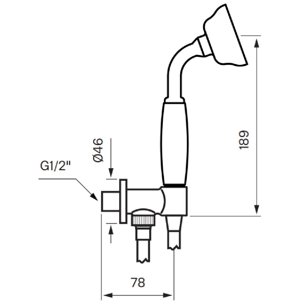 Tapwell BOX300/300 Classic Hånddusj Innbygging Tapwell Blandebatteri innbygging