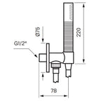 Tapwell BOX300/300 Hånddusj Innbygging