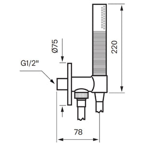 Tapwell BOX300/300 Hånddusj Innbygging