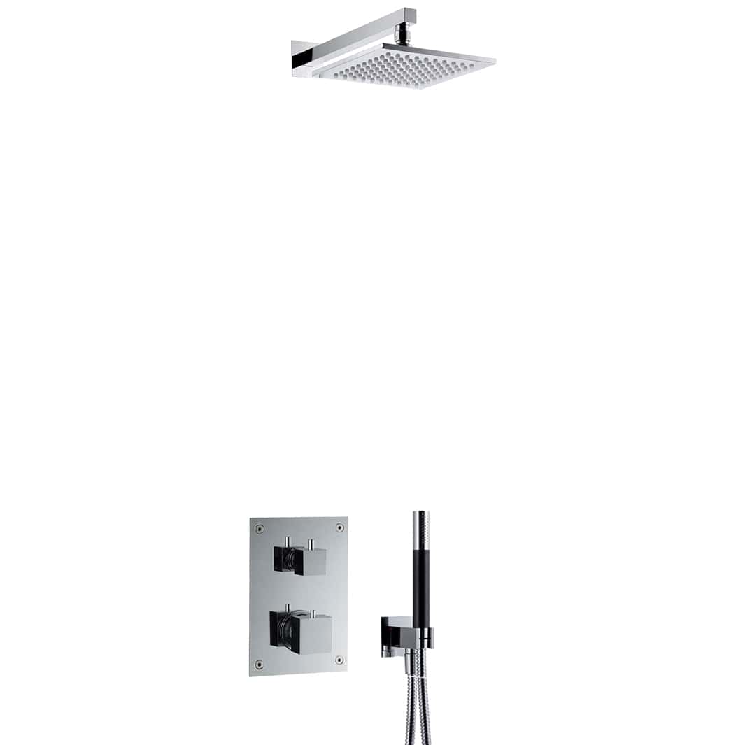 Tapwell BOX8268 Square ED2 Takdusj Innbygging Krom Tapwell Blandebatteri innbygging TA-9421799