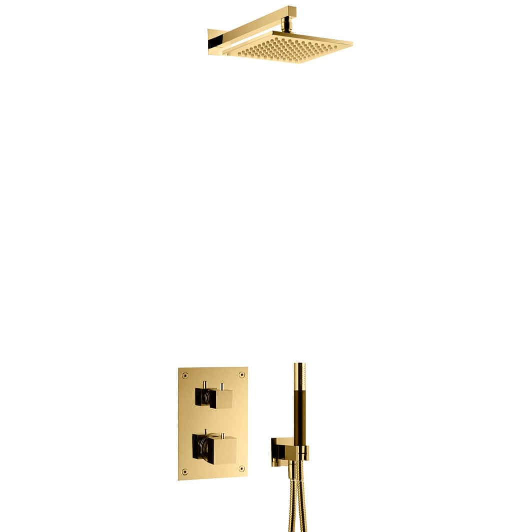 Tapwell BOX8268 Square ED2 Takdusj Innbygging Oksiderende messing Tapwell Blandebatteri innbygging TA-9421838