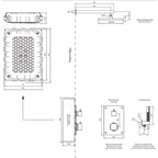 Tapwell BOX8268 Square ED2 Takdusj Innbygging