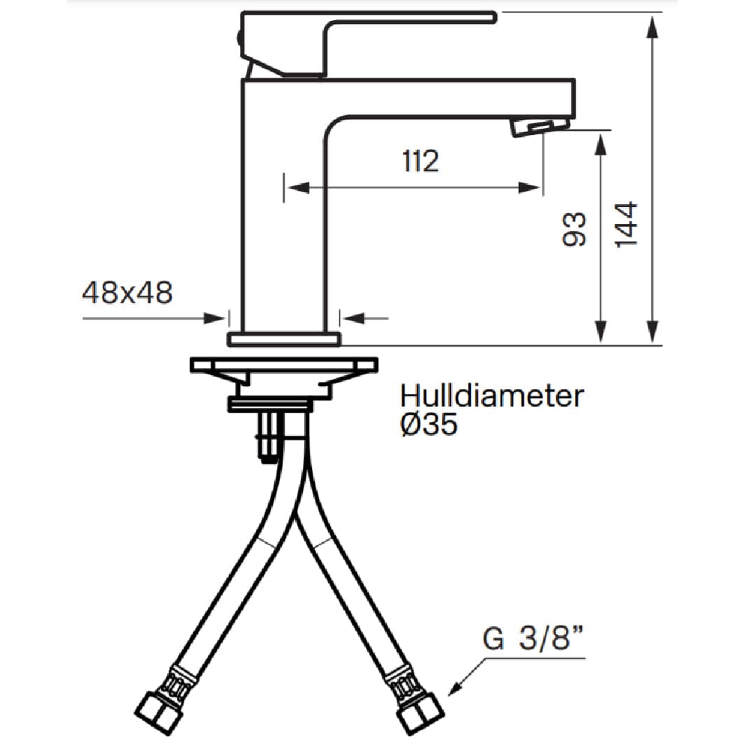 Tapwell EF071 CR Servantbatteri Tapwell Servantbatteri TA-4229905