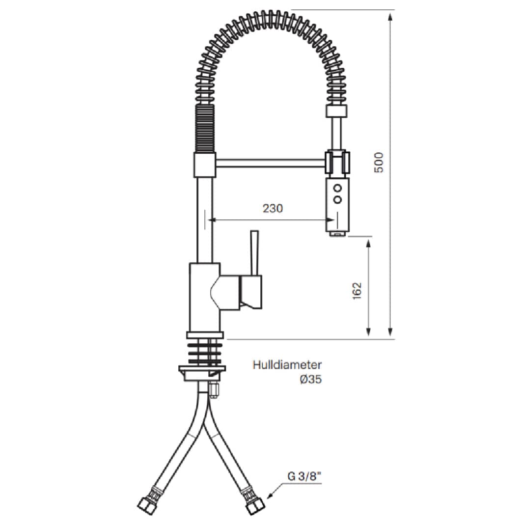 Tapwell EVO176 Kjøkkenarmatur Proff Tapwell Kjøkkenarmatur
