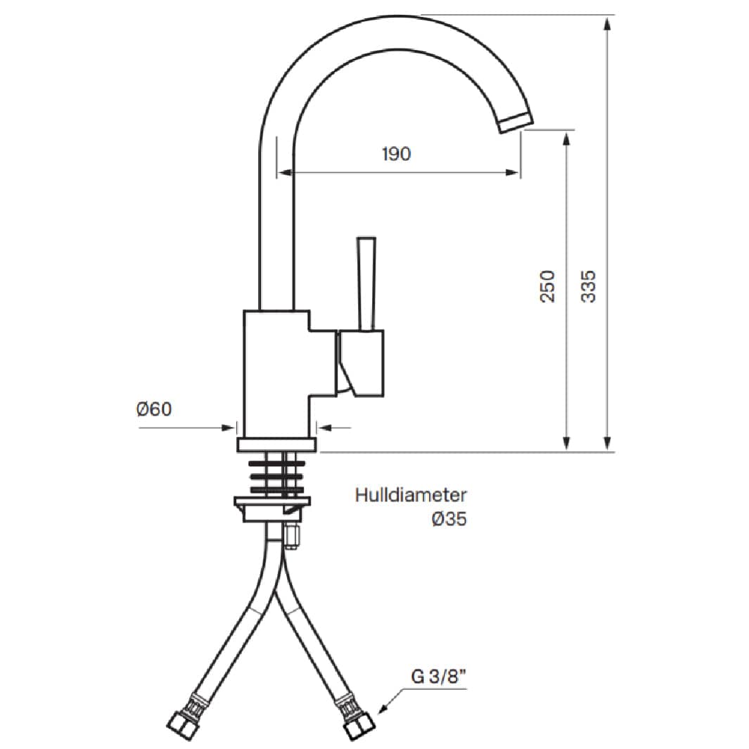 Tapwell EVO180 Kjøkkenarmatur Tapwell Kjøkkenarmatur