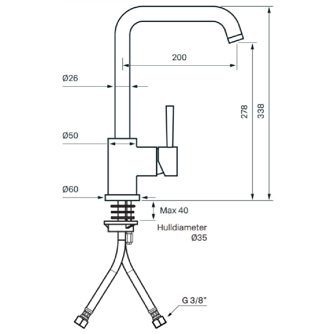 Tapwell EVO980 Kjøkkenarmatur Tapwell Kjøkkenarmatur