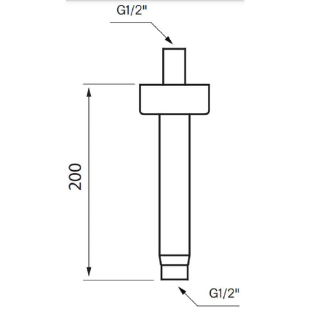 Tapwell FL271-200 Taknedløp L200mm