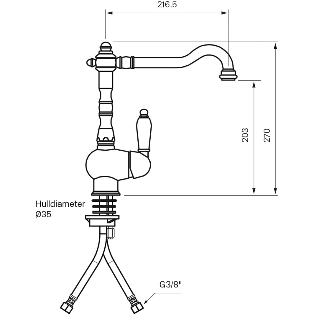 Tapwell FME181 Classic Kjøkkenarmatur Tapwell Kjøkkenarmatur