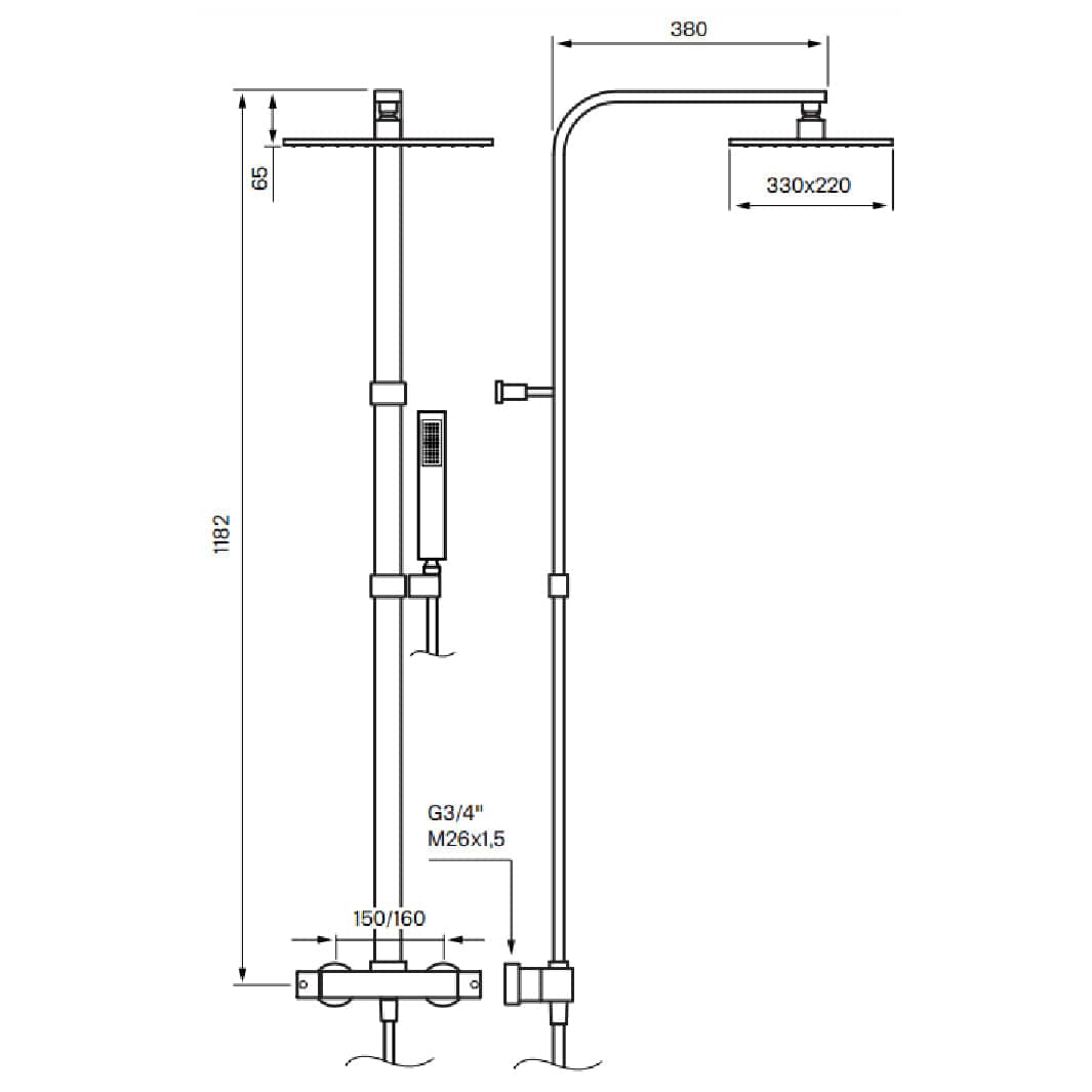 Tapwell LES8300 ED2 CR Takdusj Krom Tapwell Takdusj TA-9420712