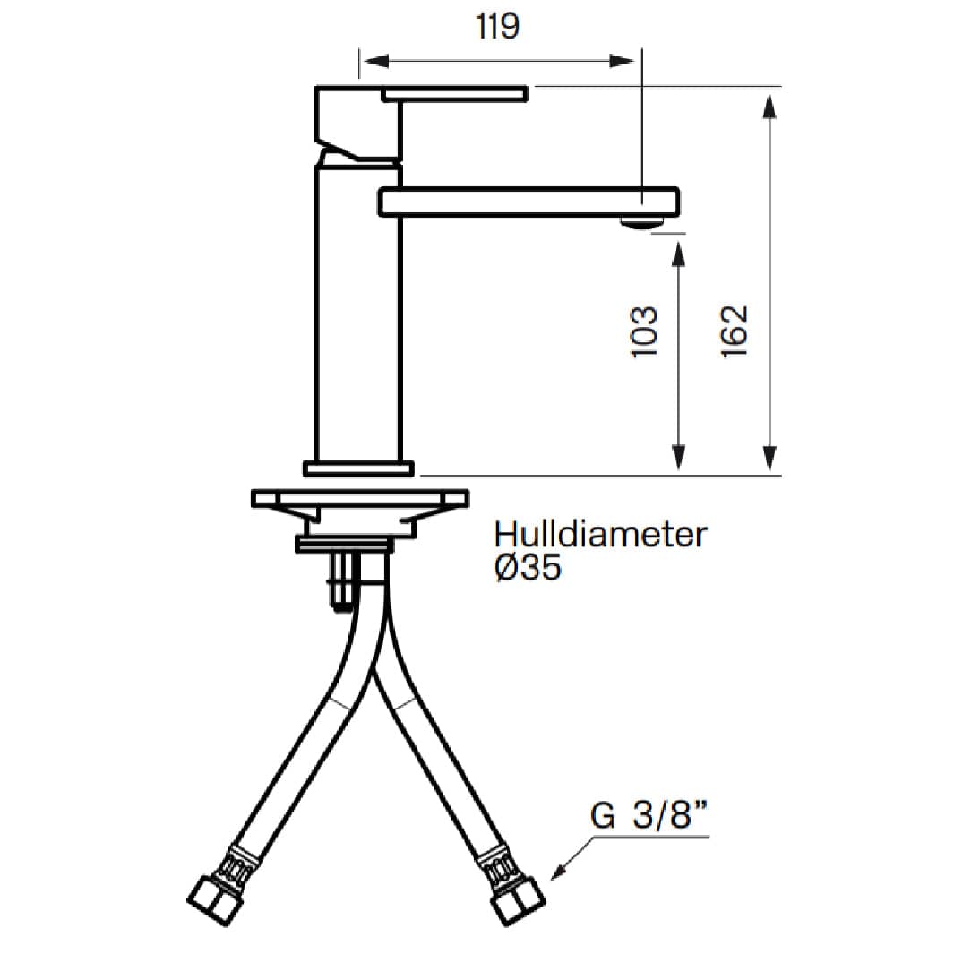 Tapwell LIN071 Servantbatteri Tapwell Servantbatteri