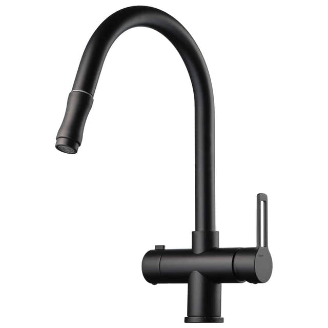 Tapwell RIN886 Kjøkkenarmatur Uttrekk+Avstengning Svart matt Tapwell Kjøkkenarmatur TA-9424255