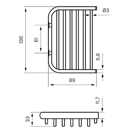Tapwell TA126 Såpekurv Vegghengt