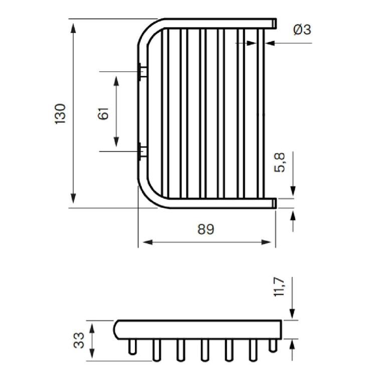 Tapwell TA126 Såpekurv Vegghengt
