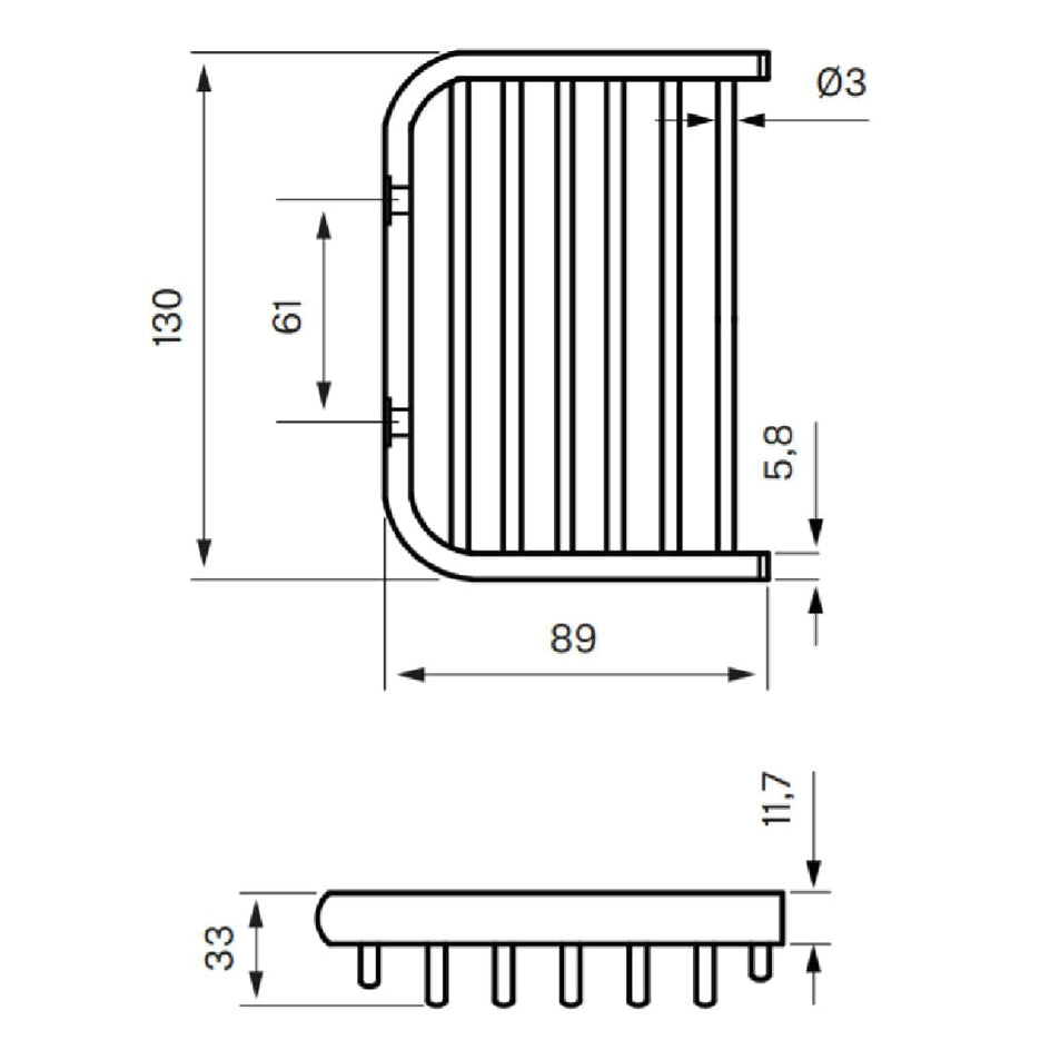 Tapwell TA126 Såpekurv Vegghengt Tapwell Såpekurv