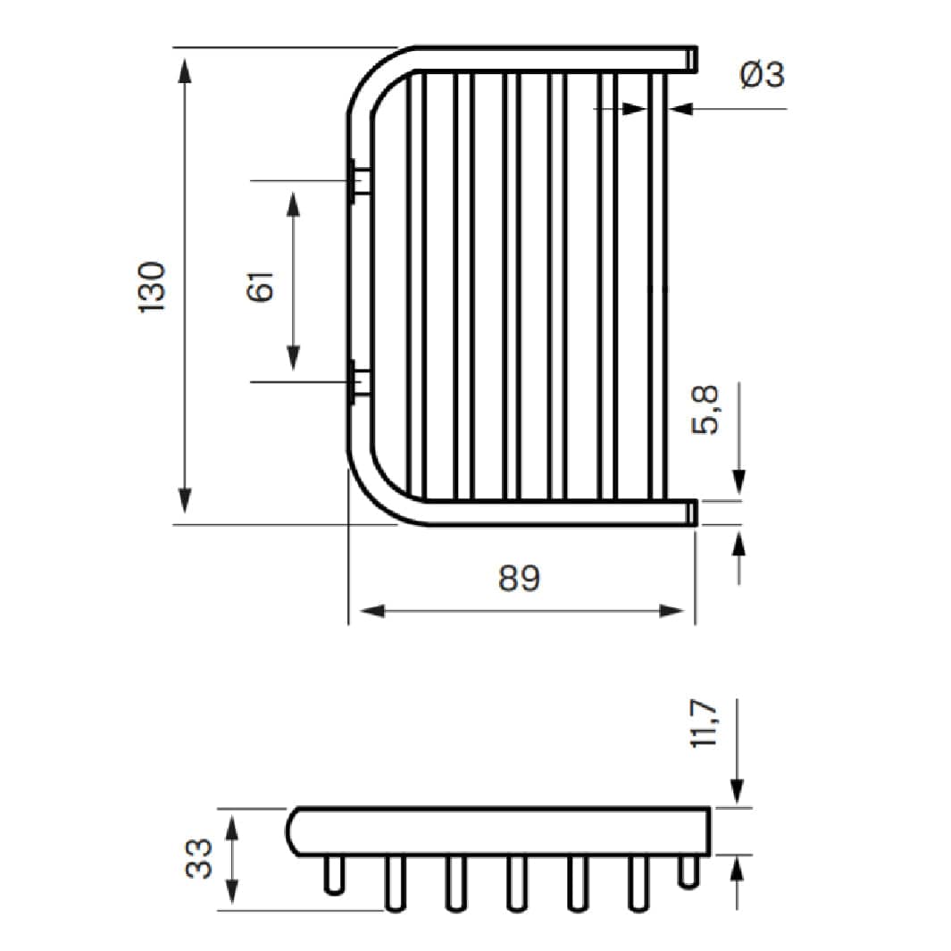 Tapwell TA126 Såpekurv Vegghengt Tapwell Såpekurv