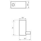 Tapwell TA242 Håndklekrok Medium - 2stk