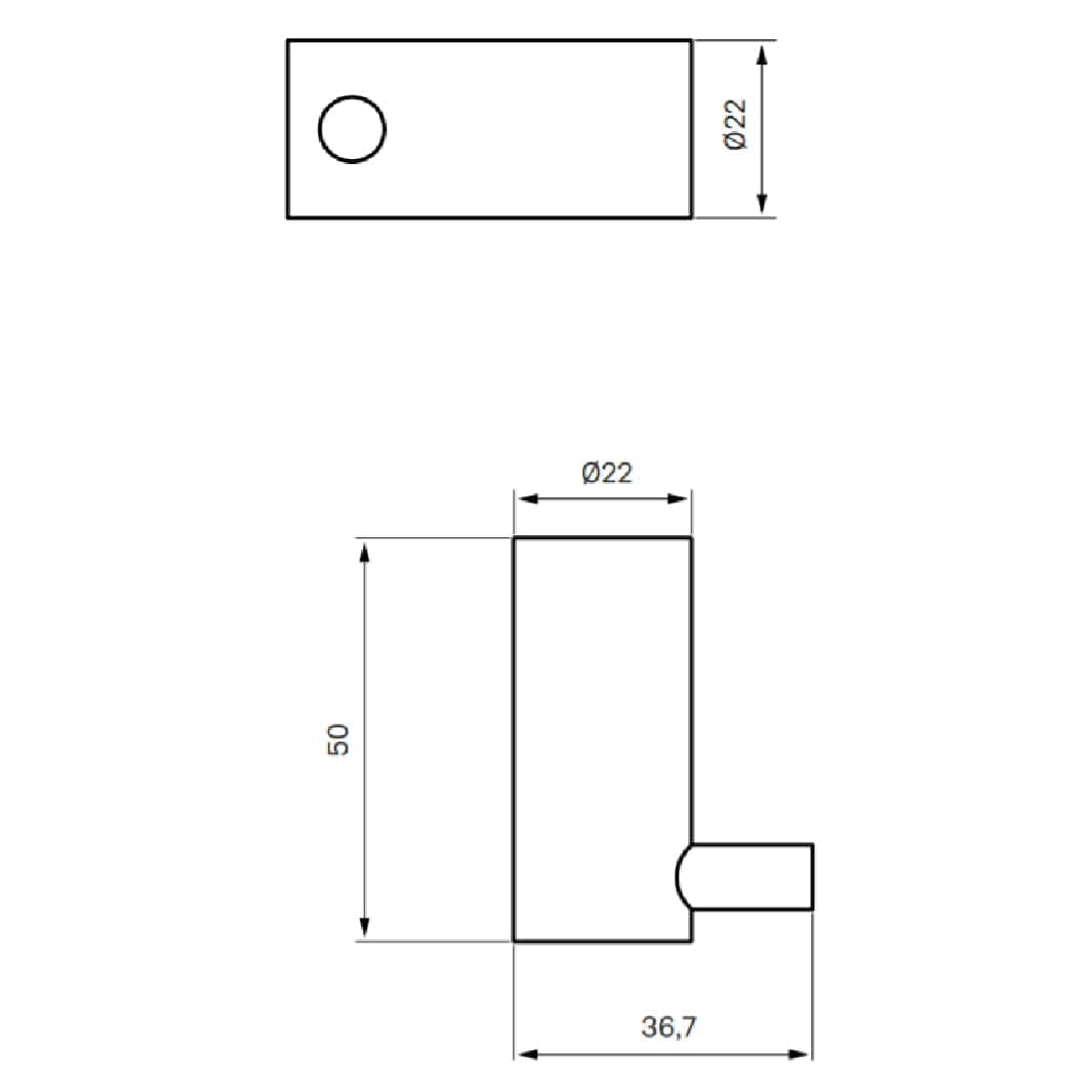 Tapwell TA242 Håndklekrok Medium Tapwell Knagger