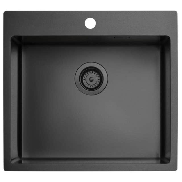 Tapwell TA5540 PVD Kjøkkenvask B55xD51cm Svart matt Tapwell Kjøkkenvask TA-9422650