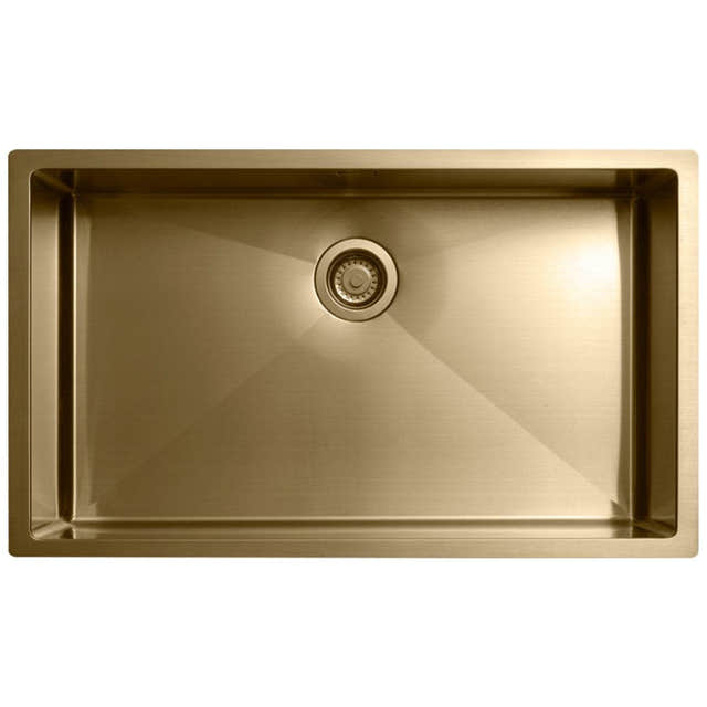 Tapwell TA8040 PVD Kjøkkenvask B75xD45cm Messing Tapwell Kjøkkenvask TA-9422653