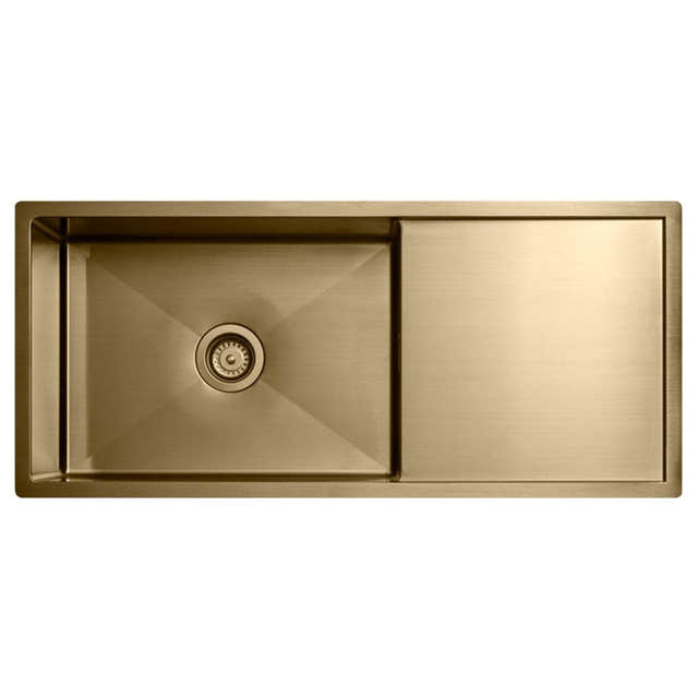 Tapwell TA8140 PVD Kjøkkenvask B89xD45cm Messing Tapwell Kjøkkenvask TA-9422659