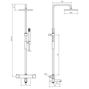 Tapwell TVM2200 Takdusj for Badekar