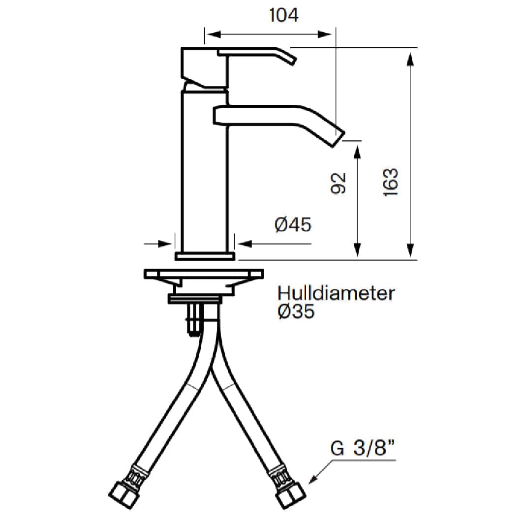 Tapwell VIC071 Servantbatteri Tapwell Servantbatteri