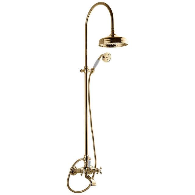 Tapwell XCOL022 Classic Takdusj for badekar Oksiderende messing Tapwell Takdusj TA-9418781