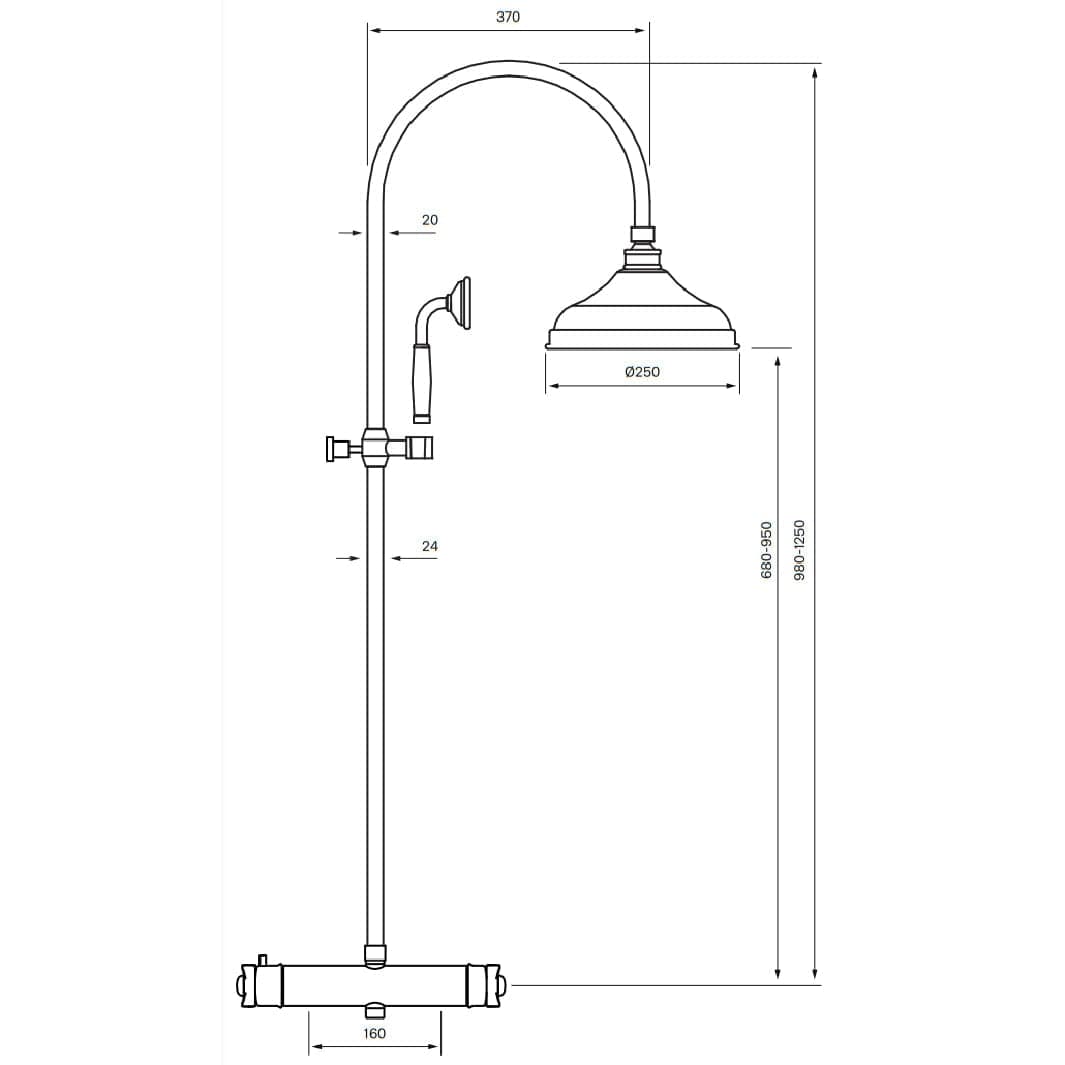 Tapwell XCOL7269 Classic Takdusj Tapwell Takdusj