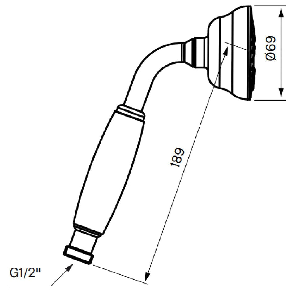 Tapwell ZDOC030 Classic Dusjhode Tapwell Dusjhode