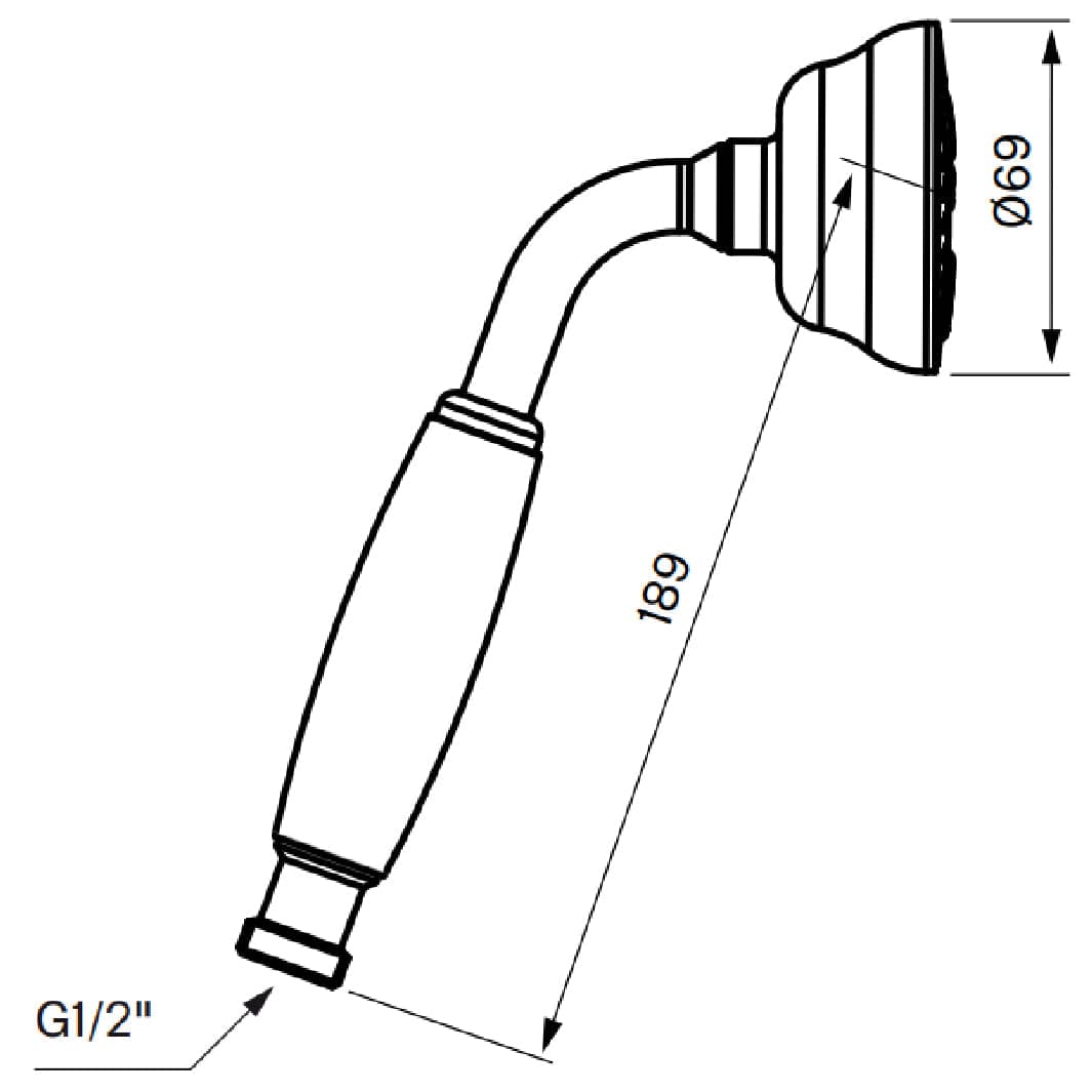 Tapwell ZDOC030 Classic Dusjhode Tapwell Dusjhode