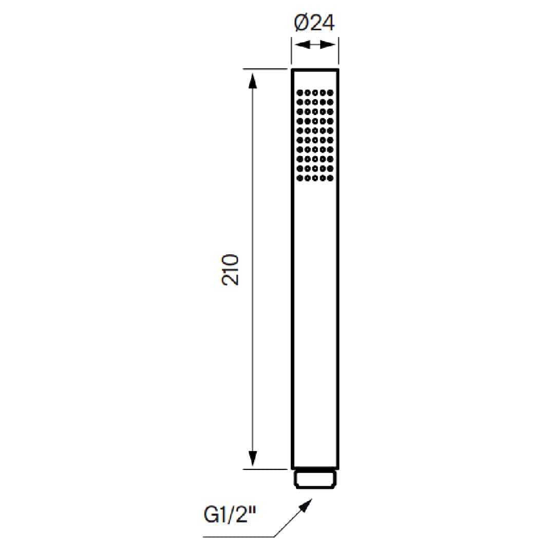 Tapwell ZDOC067 CR Brillo Dusjhode Krom Tapwell Dusjhode TA-8185029